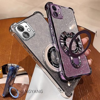 Ốp Lưng Cho iPhone 12 iPhone 12 Pro iPhone 12 Pro Max Thẩm Mỹ Thiết Kế Mới Ốp Lưng Điện Thoại Giá Đỡ Silicon TPU Flash Giấy Mạ Điện Chống Rơi Điện Thoại Mềm