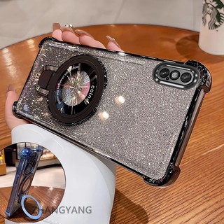 Ốp Lưng Cho iPhone X Xs Xr Xs Max Thẩm Mỹ Thiết Kế Mới Ốp Lưng Điện Thoại Giá Đỡ Silicon TPU Flash Giấy Mạ Điện Chống Rơi Điện Thoại Mềm