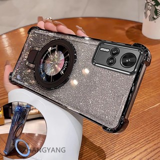 Ốp Lưng Cho vivo Y51 Y51A Y31 Y51s Y53s Thẩm Mỹ Thiết Kế Mới Ốp Lưng Điện Thoại Giá Đỡ Silicon TPU Flash Giấy Mạ Điện Chống Rơi Điện Thoại Mềm