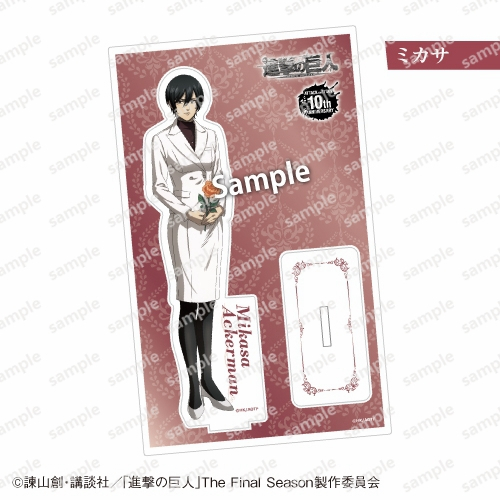Tấn Công Titan Kỷ Niệm 10 Năm Finale Giới Hạn Acrylic Đứng Levi Eren Anime Hình AOT Kết Thúc Merch Quà Tặng