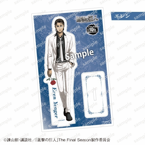 Tấn Công Titan Kỷ Niệm 10 Năm Finale Giới Hạn Acrylic Đứng Levi Eren Anime Hình AOT Kết Thúc Merch Quà Tặng