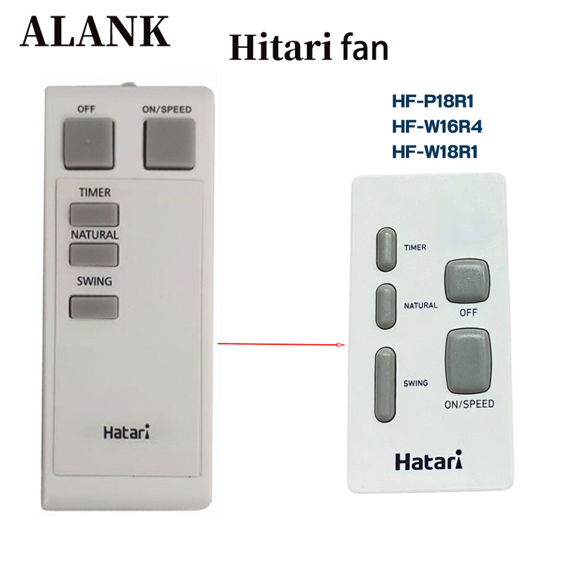 ALANK Remote Điều khiển quạt treo tường Hatari HF-P18R1 HF-W18R1 HF-W18R4