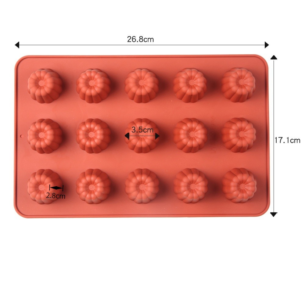 Khuôn Silicone 6 / 12 / 15 Ngăn Làm Bánh Kiểu Pháp