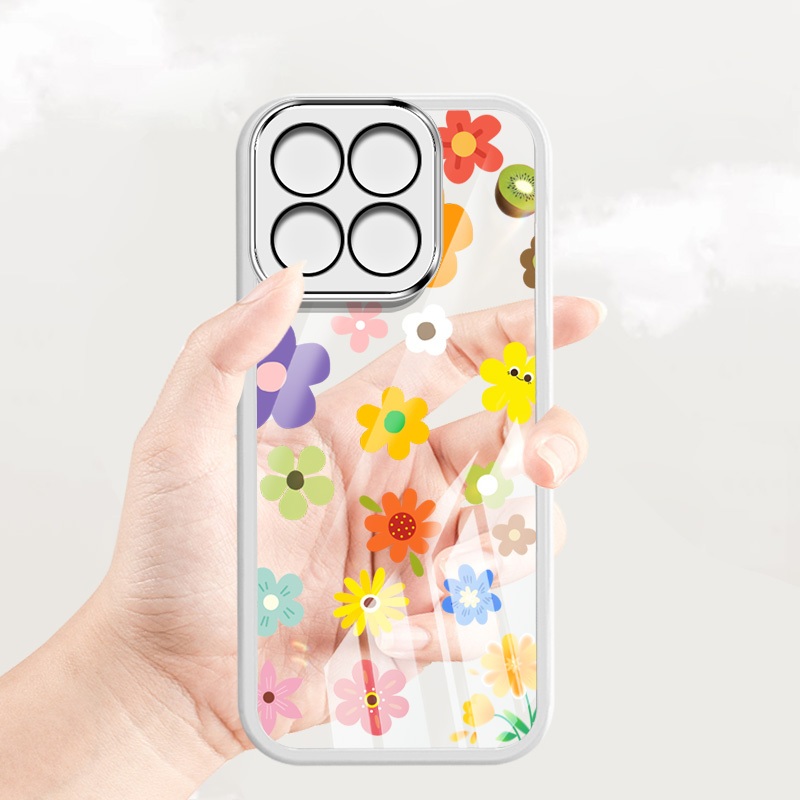 Ốp Điện Thoại Thời Trang YBD Cho Honor X7E X7D 400 Smart X6C X8C X5B X6A Plus X7C X6B X6S X6 X8 X8A X8B Honor 200 Phong Cách Mùa Hè Hoa Đầy Màu Sắc Thông Minh