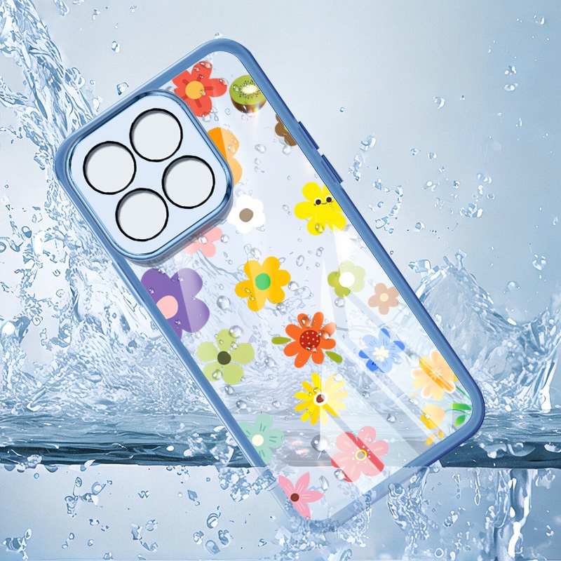 Ốp Điện Thoại Thời Trang YBD Cho Honor X7E X7D 400 Smart X6C X8C X5B X6A Plus X7C X6B X6S X6 X8 X8A X8B Honor 200 Phong Cách Mùa Hè Hoa Đầy Màu Sắc Thông Minh