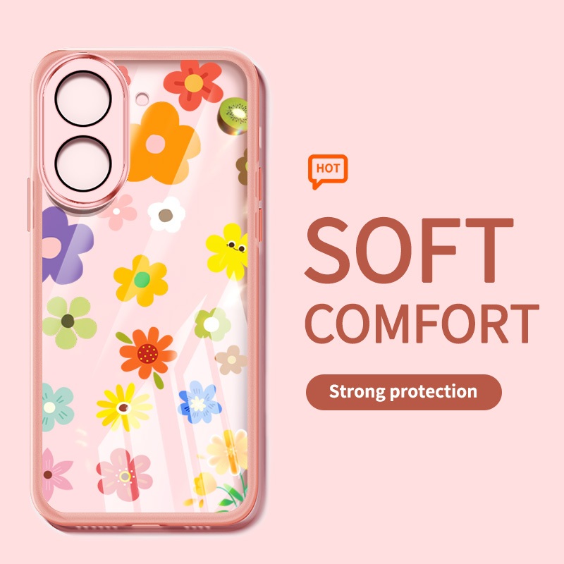 Ốp Điện Thoại Thời Trang YBD Cho Redmi A5 Turbo 4 Pro Xiaomi POCO F7 5G POCO C71 Phong Cách Mùa Hè Hoa Nhiều Màu Sắc