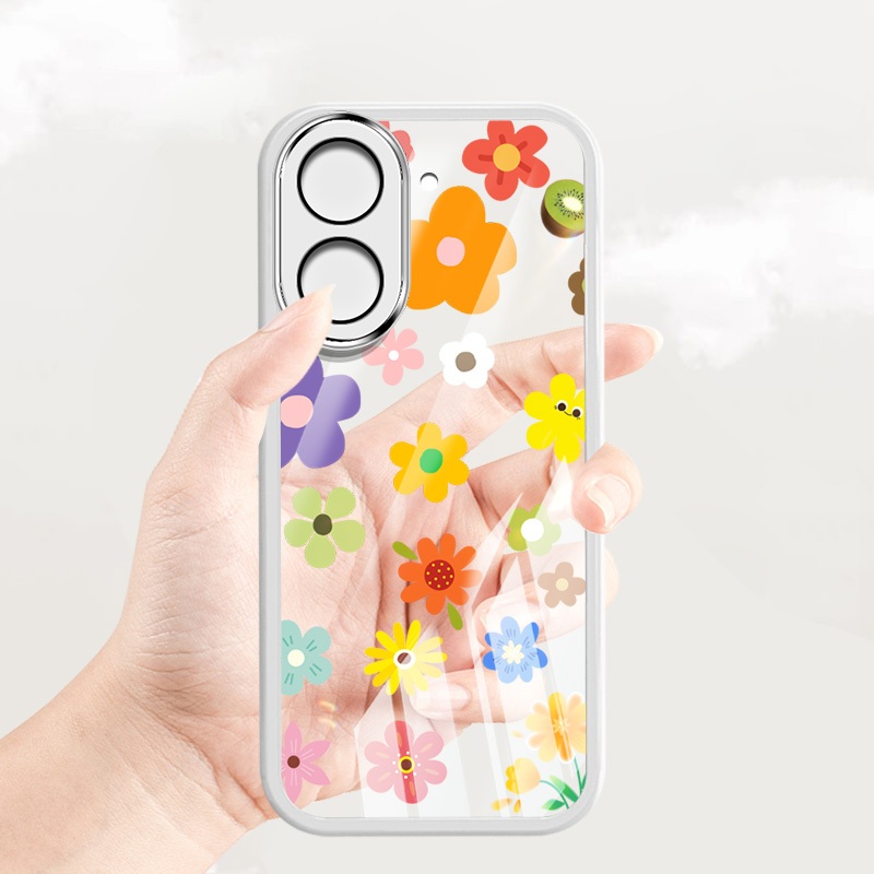 Ốp Điện Thoại Thời Trang YBD Cho Redmi A5 Turbo 4 Pro Xiaomi POCO F7 5G POCO C71 Phong Cách Mùa Hè Hoa Nhiều Màu Sắc