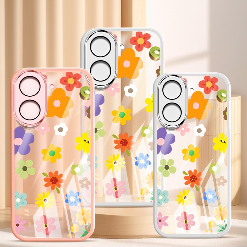 Ốp Điện Thoại Thời Trang YBD Cho Redmi A5 Turbo 4 Pro Xiaomi POCO F7 5G POCO C71 Phong Cách Mùa Hè Hoa Nhiều Màu Sắc