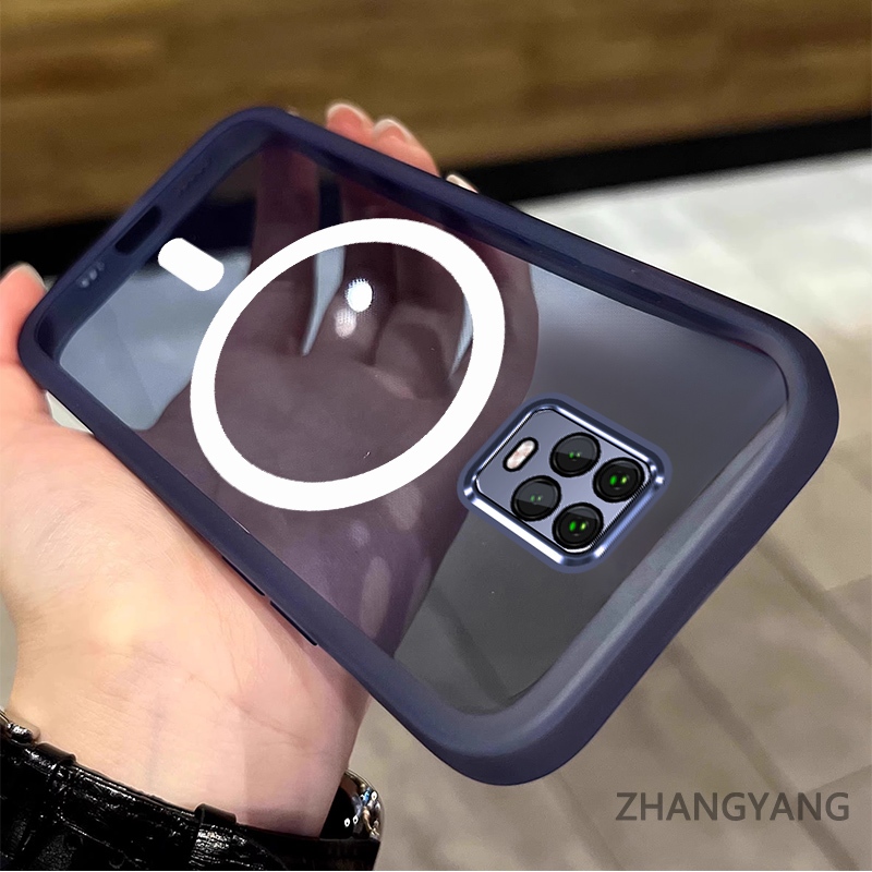 Ốp Lưng Cho Redmi note 9s note 9 Pro Silicone TPU Chống Rơi Vỏ Điện Thoại Với Thiết Kế Vòng Từ Tính Thẩm Mỹ Và Tích Hợp Phim Ống Kính