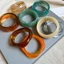 Vòng tay bóng mờ Acrylic thời trang cổ điển Vòng tay đa năng khí chất cá nhân phụ kiện tay