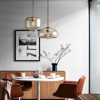 AIMI Đèn Chùm Thủy Tinh Đèn Ăn Uống Phong Cách Công Nghiệp Thời Trung Cổ Cafe Bar Đèn Treo Trang Trí Thích Hợp Cho Phòng Khách Phòng Ngủ Nhà Bếp