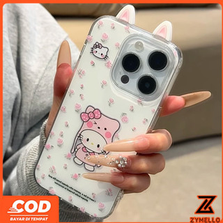 Ốp Lưng Cho Honor X5C X6D X8D X7C X9c X8c X6C X7D X9D X6 X6a x6b x7 x7a x8a x8b x9 x9a x9b 400 SMART 200 Hoa KT Mèo 3D Tai Chống Sốc TPU Vỏ Điện Thoại Di Động
