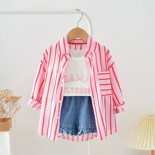 Áo vest không tay mùa hè của bé gái làm bằng cotton nguyên chất
