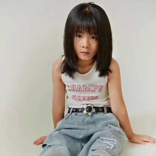 Áo vest không tay mùa hè của bé gái làm bằng cotton nguyên chất