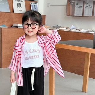 Áo vest không tay mùa hè của bé gái làm bằng cotton nguyên chất