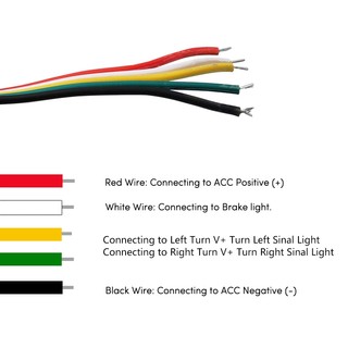 Màu Đỏ Vàng Xe Tải Đuôi Đèn LED Dải Ba Hàng 4 Chức Năng Với Lái Xe Phanh Bật Tín Hiệu Cho Xe Jeep Pickup SUV Dodge