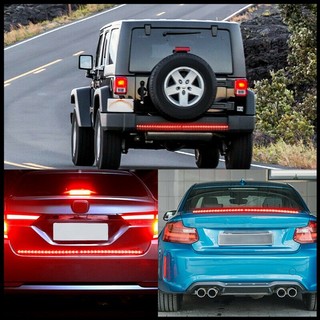 Màu Đỏ Vàng Xe Tải Đuôi Đèn LED Dải Ba Hàng 4 Chức Năng Với Lái Xe Phanh Bật Tín Hiệu Cho Xe Jeep Pickup SUV Dodge