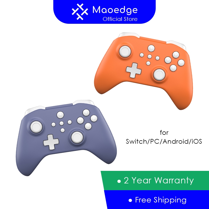 Maoedge Hall Joystick Bộ điều khiển trò chơi không dây Con quay hồi chuyển Tay cầm chơi Game Bluetooth cho Nintendo Switch Bộ điều khiển điện thoại PC