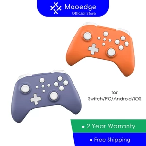 Maoedge Hall Joystick Bộ điều khiển trò chơi không dây Con quay hồi chuyển Tay cầm chơi Game Bluetooth cho Nintendo Switch Bộ điều khiển điện thoại PC