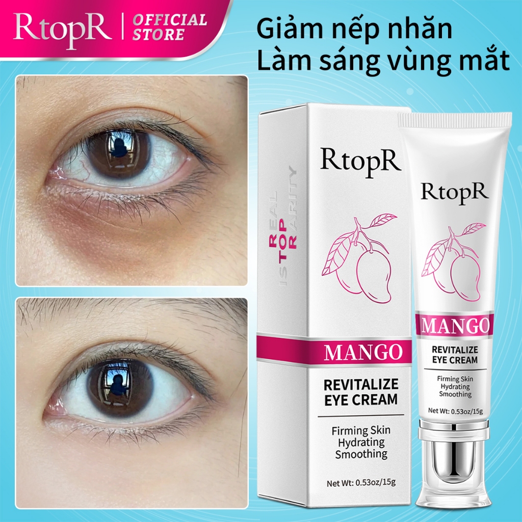 Ảnh Kem Dưỡng Da Mắt RtopR Chiết Xuất Từ Quả Xoài Giảm Quầng Thâm Và Chống Lão Hóa Giảm Nhăn Thâm Và Bọng Mắt Eye Cream 15g 1