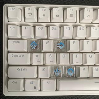 Keycaps trong suốt GIÁ TRỊ đầy màu sắc 4 phím Kỹ năng đại lý R3 + R1 Cherry Profile Chất liệu PC cho bàn phím cơ