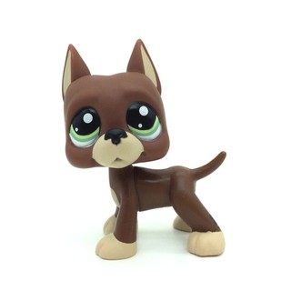 Littlest Pet Shop Sôcôla nâu Great Dane Dog Green Eyes Puppy LPS 1519 Đồ chơi
