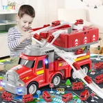 Temi Xe Ô Tô Đồ Chơi Xe Tải 9 Trong 1 Âm Nhạc Ánh Sáng Xe Tải Gara Ô Tô Di Động Bản Đồ Xây Dựng Đánh Dấu Quán Tính — ảnh 1