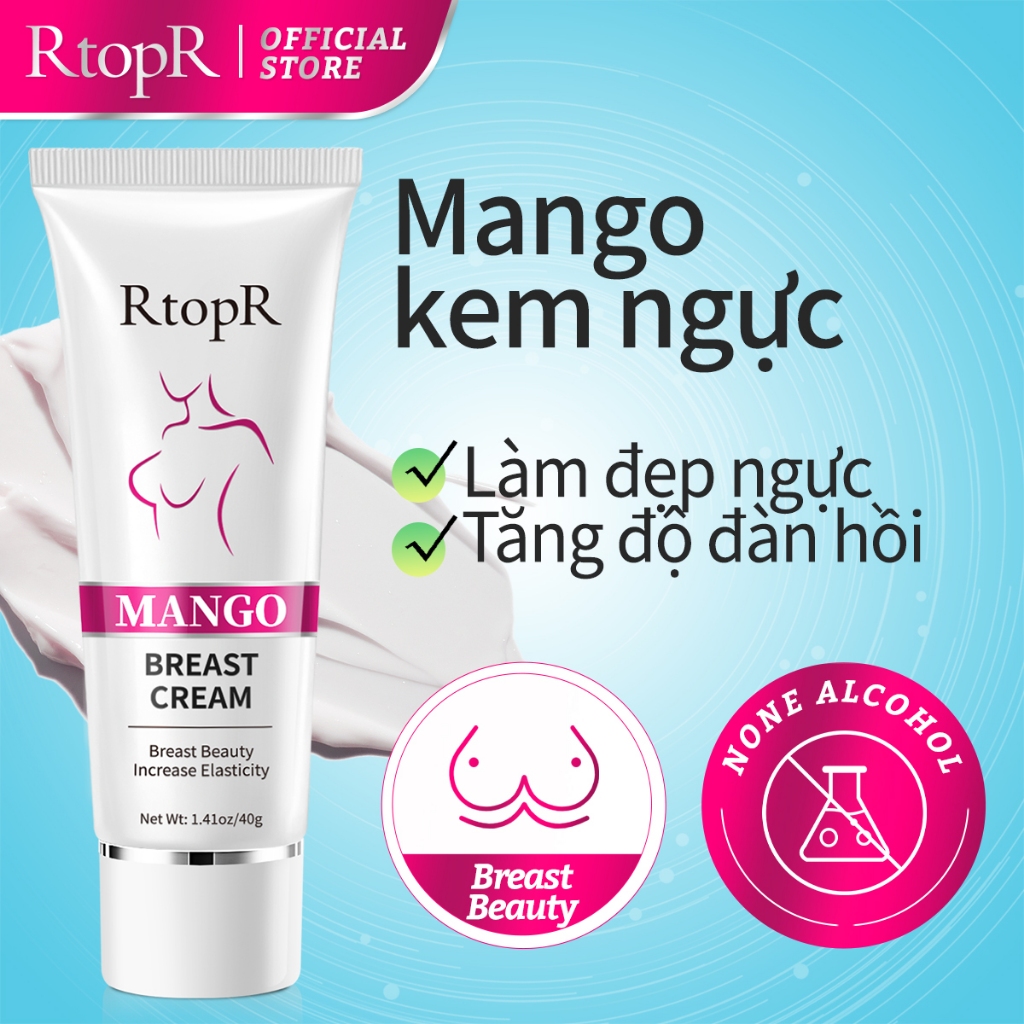 Ảnh Kem nở ngực RTOPR chiết xuất quả xoài massage săn chắc và nâng ngực cho nữ 40g RtopR Mango Breast Enlargement Cream 1