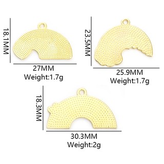10pcs mặt dây chuyền men cầu vồng với đám mây và tình yêu, phụ kiện DIY cho vòng cổ, vòng tay, điện thoại