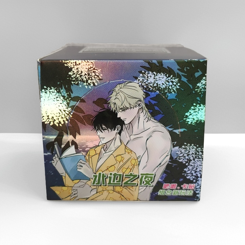 Night by the Water Low Tide in Twilight Webtoon Manhwa BL Anime Blind Box – Huy hiệu kim loại lấp lánh 75mm + Bộ nhãn dán thẻ | Bộ sưu tập Manhwa Hàn Quốc