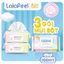 Khăn lau trẻ em cao cấp LALAFEEL Khăn lau an toàn không chứa cồn parabens Free 3 và 6 gói