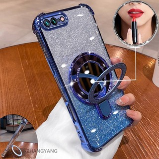 Ốp Lưng Cho iPhone 7 Plus iPhone 8 Plus Thẩm Mỹ flash Mạ Điện Vỏ Điện Thoại Thiết Kế Mới Giá Đỡ Điện Thoại Có Hiệu Ứng Gương Silicon TPU Mềm