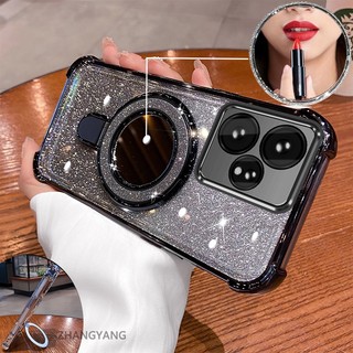 Ốp Lưng Cho Realme NEO 7 Vỏ Điện Thoại Mạ Điện flash Thẩm Mỹ Thiết Kế Mới Giá Đỡ Điện Thoại Có Hiệu Ứng Gương Silicon TPU Mềm