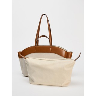 ZaraStyle Nữ Vải Tote 2in1 Dung Tích Lớn Thời Trang Đeo Vai Xách Tay Mua Sắm
