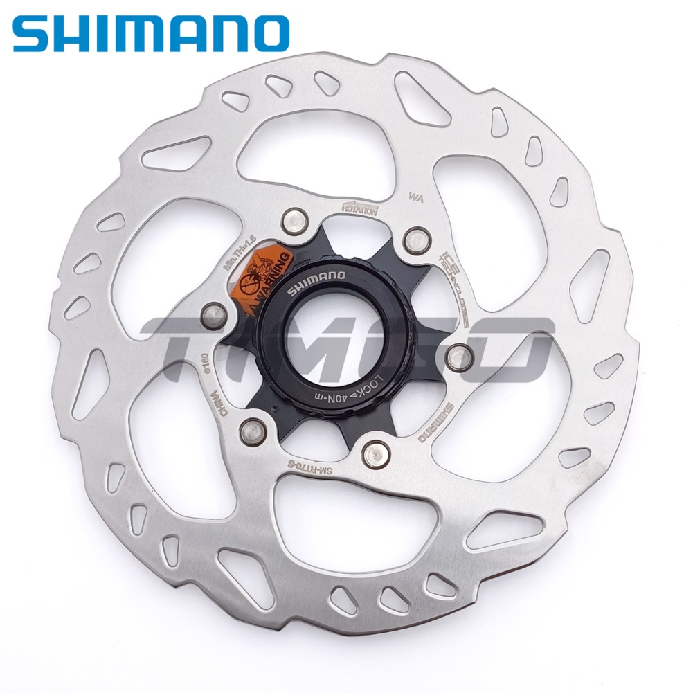 Disque De Frein Shimano Ice-Tech SM-RT70 – 160 Mm, Center Lock, Compat Résine, Argent/noir