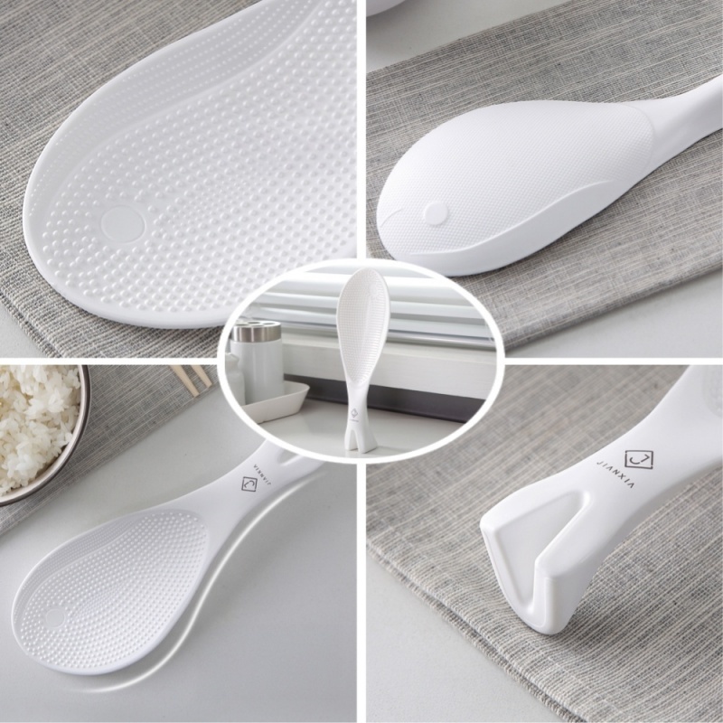 Muỗng Xới Cơm Nhựa Cao Cấp - Chống Dính & Chịu Nhiệt | Non-Stick Rice Scoop with Ergonomic Grip (Heat-Resistant & Durable)