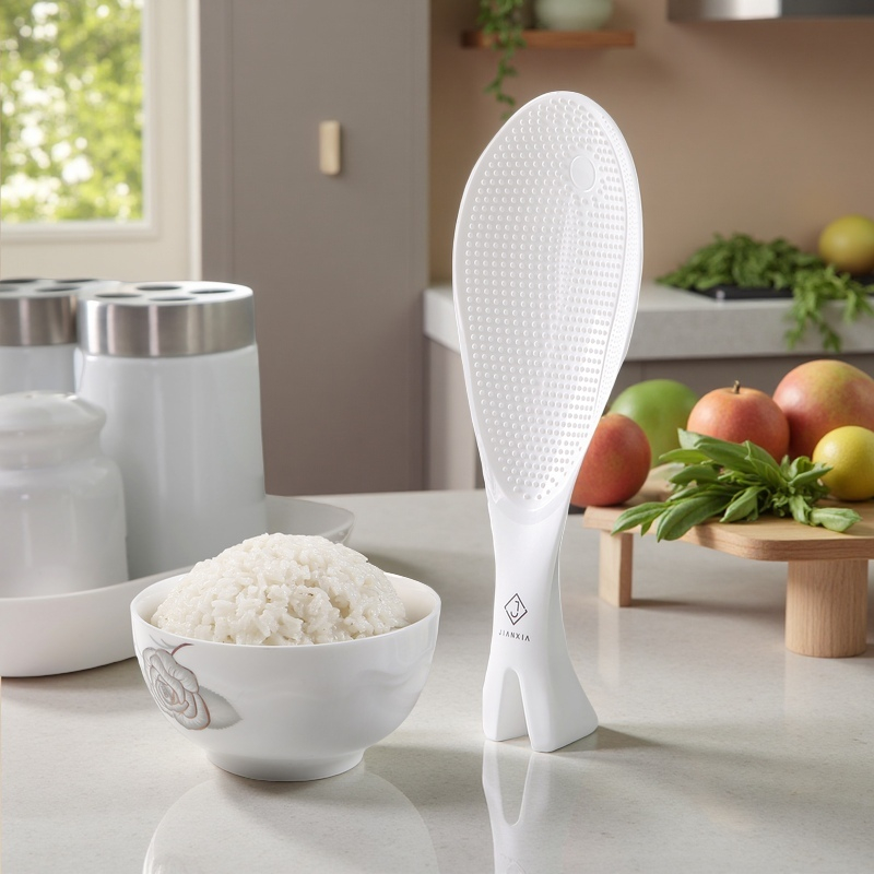 Muỗng Xới Cơm Nhựa Cao Cấp - Chống Dính & Chịu Nhiệt | Non-Stick Rice Scoop with Ergonomic Grip (Heat-Resistant & Durable)