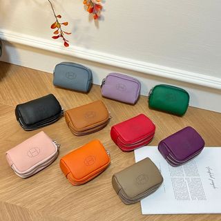 Ví nữ thời trang da thật chính hãng Ví đựng tiền xu dây kéo ba lớp
