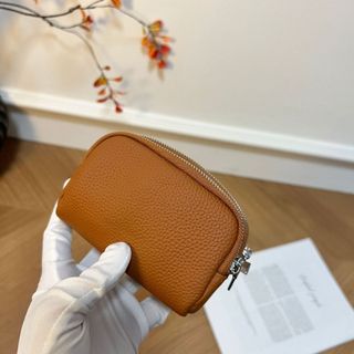 Ví nữ thời trang da thật chính hãng Ví đựng tiền xu dây kéo ba lớp
