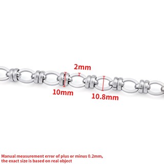 Thép không gỉ rộng chuỗi vuông Trang sức Vòng cổ DIY Phụ kiện vòng tay Xu hướng lớn Hướng dẫn sử dụng
