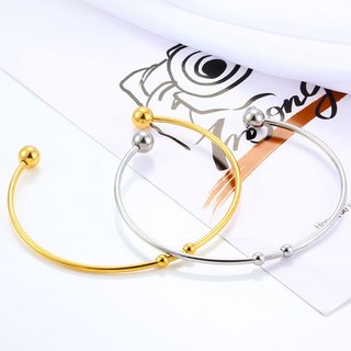 Vòng tay hạt bằng thép không gỉ Vòng tay vàng Phụ kiện trang sức cho bé gái