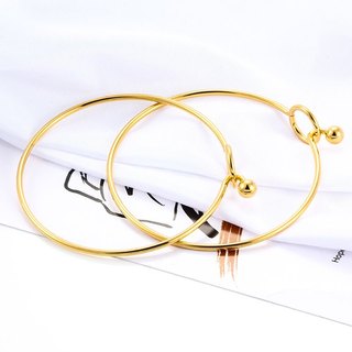 Vòng tay khóa hạt bằng thép không gỉ Vòng tay vàng Thời trang Quà tặng trang sức sang trọng