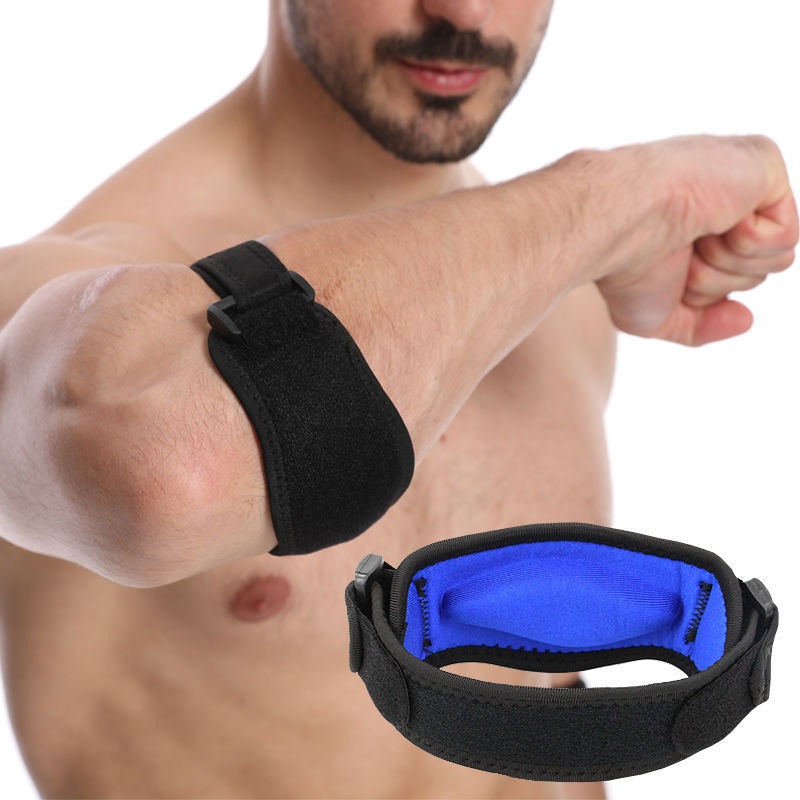 Kuzhen 1 Chiếc El Nẹp Cho Tennis Golfer Bảo Vệ Thể Thao Có Thể Điều Chỉnh Cánh Tay Ban Nhạc Silicon Nén Miếng Lót Viêm Răng Giảm Đau Nam Nữ HOT