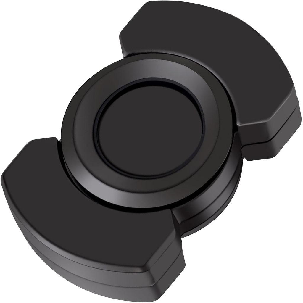 Đồ chơi để bàn 3 trong 1 cho người lớn: Metal Slider / Spinner / Haptic Clicker - Hợp kim kẽm, Đen (giảm lo âu, giảm căng thẳng)
