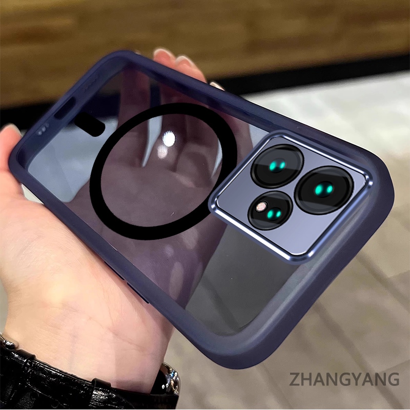 Ốp Lưng Điện Thoại Realme NEO 7 Silicon Trong Suốt Chống Rơi Vỏ Điện Thoại Thẩm Mỹ Vòng Hút Từ Tính Thiết Kế Mới Đơn Giản TPU Bảo Vệ