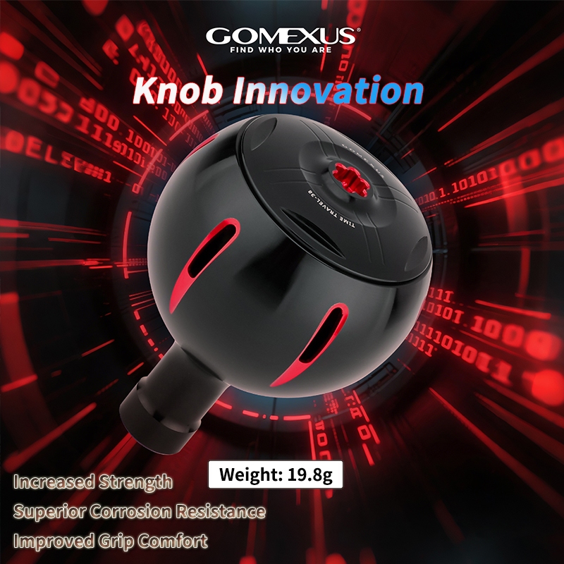 Ảnh Núm tay quay GOMEXUS hợp kim 38-41mm cho máy câu đứng và ngang Shimano Vanquish Daiwa Steez Ryobi Ecusima A38-DF 1