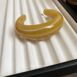 DREJEW Vòng tay mở hình học nhòe Acrylic thích hợp Vòng tay cổ điển đa năng nhẹ nhàng sang trọng tay cầm thời trang cao cấp
