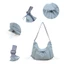 -Túi đeo vai Nylon Hàn Quốc phong cách mới, thời trang giản dị, phù hợp với mọi phong cách, đa năng Thiết kế xếp ly cỡ lớn dành cho nữ hợp thời trang