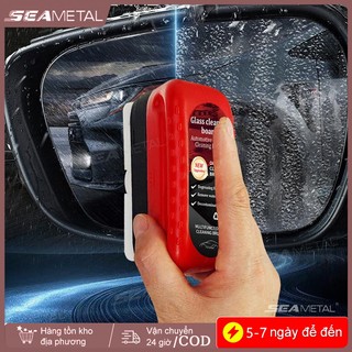 SEAMETAL Bàn chải làm sạch màng dầu thủy tinh ô tô Loại bỏ vết bẩn Đa chức năng Cửa sổ ô tô Bọt biển Bàn chải làm sạch màng dầu Lau