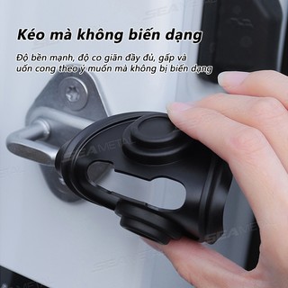 SEAMETAL 4 Cửa Ô Tô Im Lặng Miếng Lót Sốc Silicon Khóa Cửa Ô Tô Chống Va Chạm Vỏ Bảo Vệ Tấm Chống Sốc
